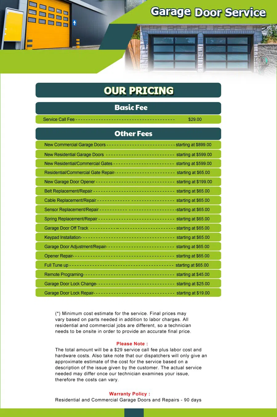 Garage Door 24 Hours Repairs San Leandro, CA 510-229-4816